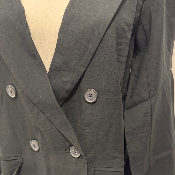 NWT A New Day Double Breasted Blazer Black Marbled buttons size XS Fall Favorite - Picture 6 of 10